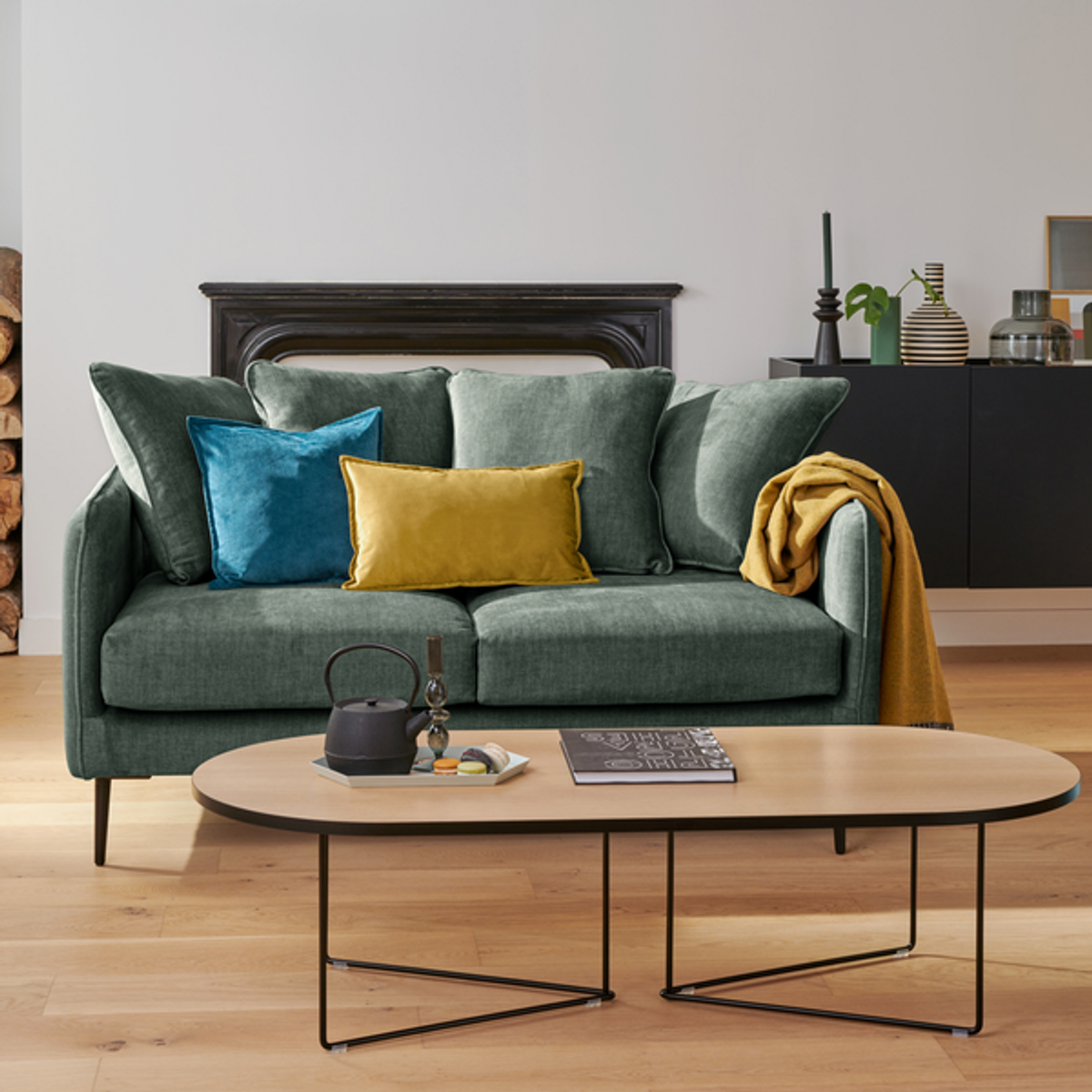 Canapé velours Olympe Canapé velours Olympe