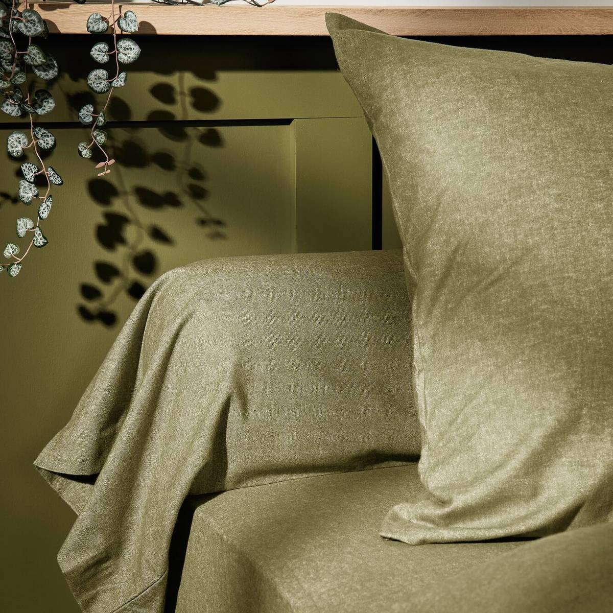 Taie d'oreiller coton flanelle Livia Taie d'oreiller coton flanelle Livia