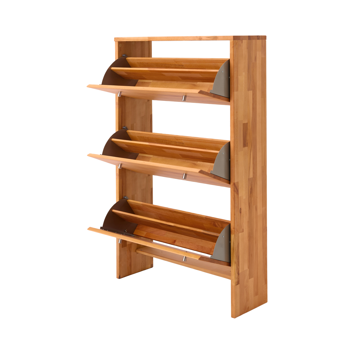 Meuble à chaussures bois massif 3 tiroirs Cyriel Meuble à chaussures bois massif 3 tiroirs Cyriel