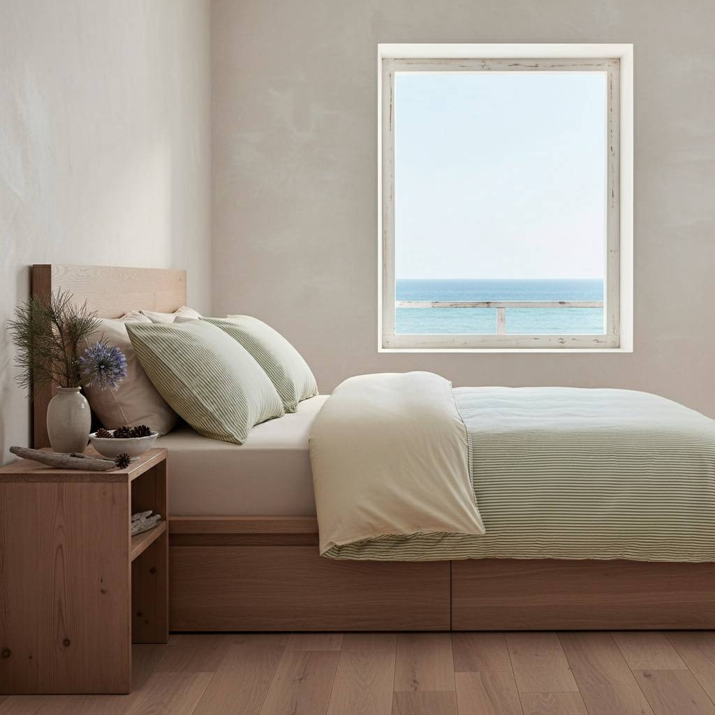 Lot de 2 taies d'oreiller percale Aulne