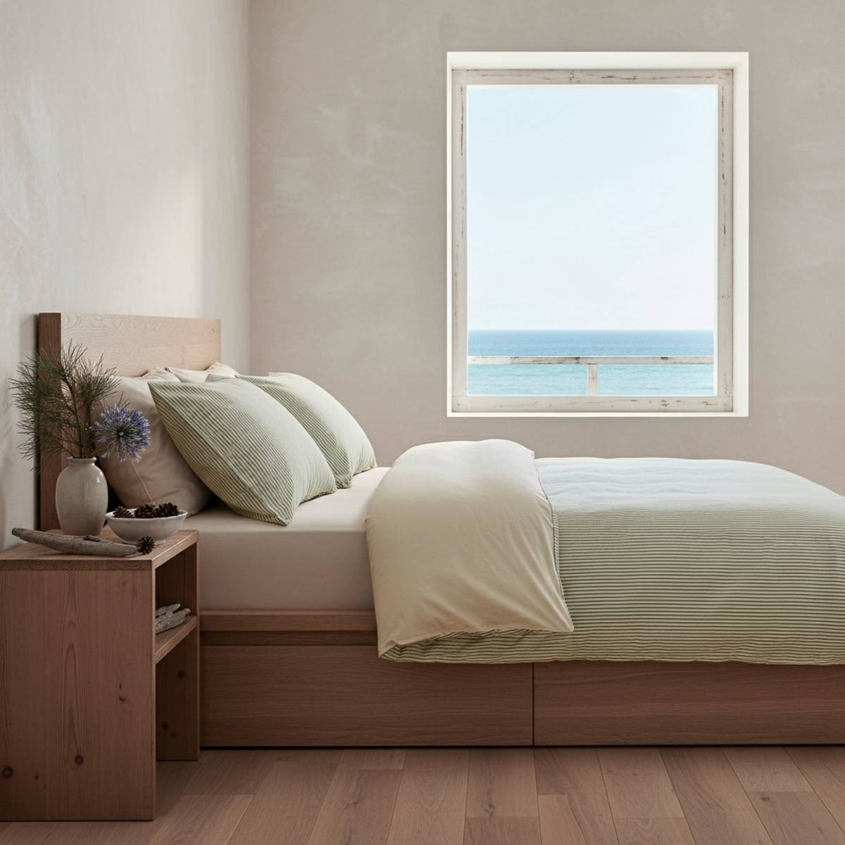Lot de 2 taies d'oreiller percale Aulne Lot de 2 taies d'oreiller percale Aulne