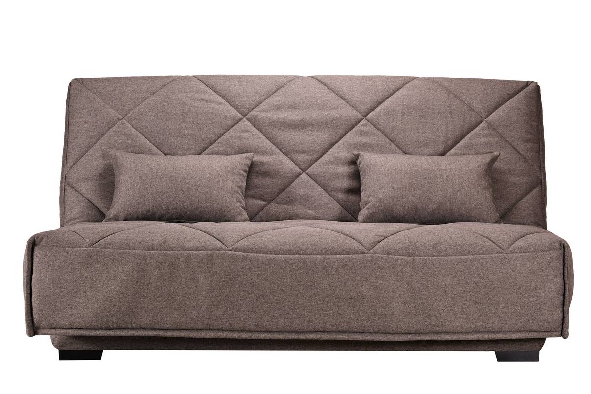 Canapé clic-clac tissu matelas Bultex 15 cm Gina Canapé clic-clac tissu matelas Bultex 15 cm Gina