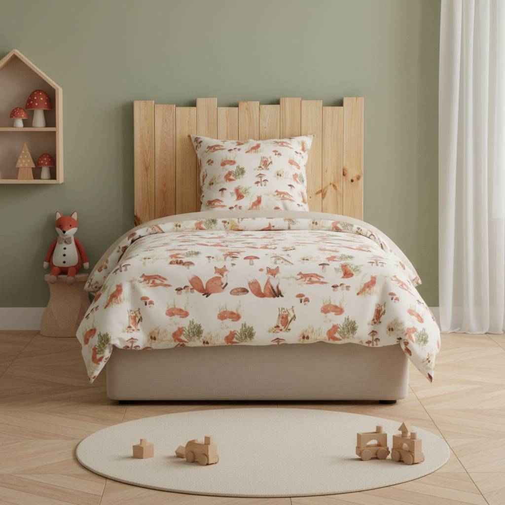 Tête de lit enfant pin massif Étretat - Image 1