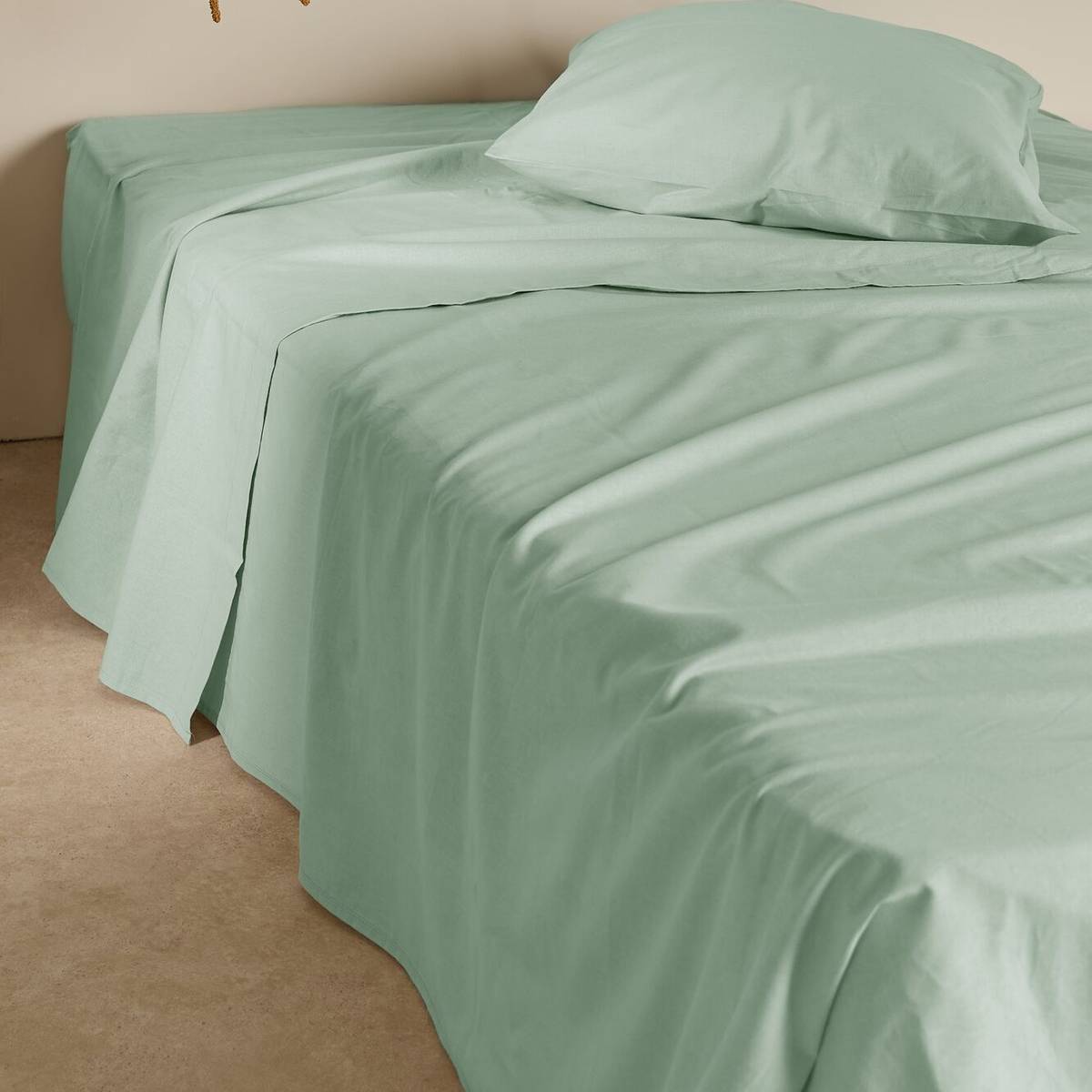 Drap plat coton lin Valentine Drap plat coton lin Valentine