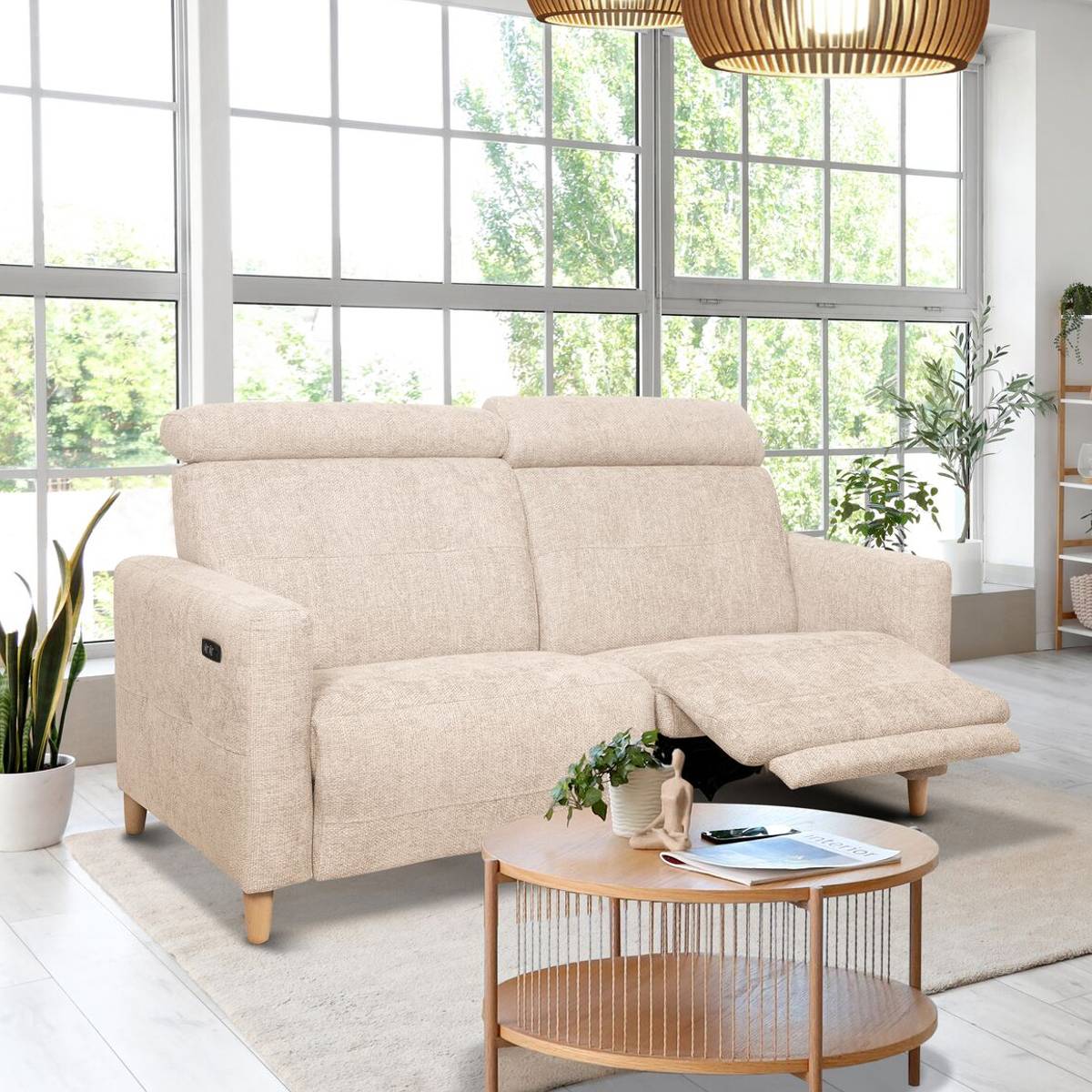 Canapé relax électrique tissu Chambord Canapé relax électrique tissu Chambord