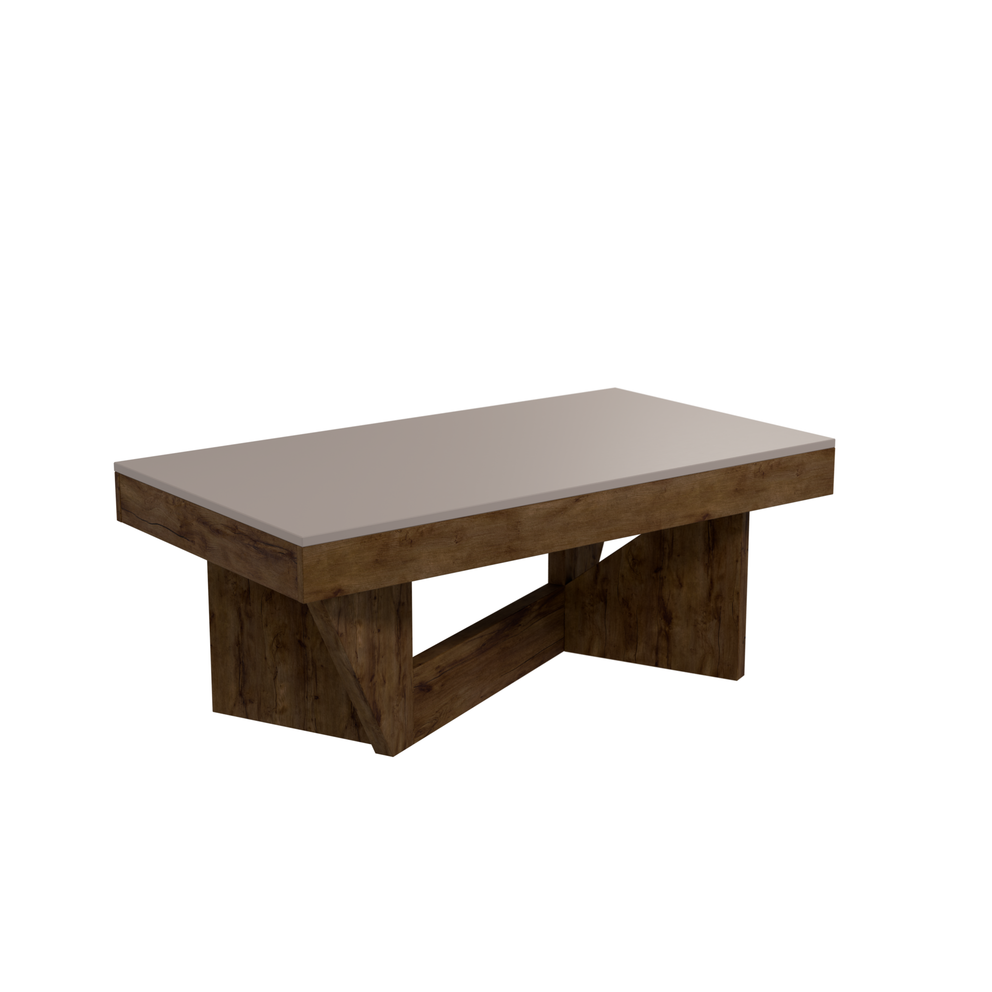 Table basse relevable décor bois  Gabriela