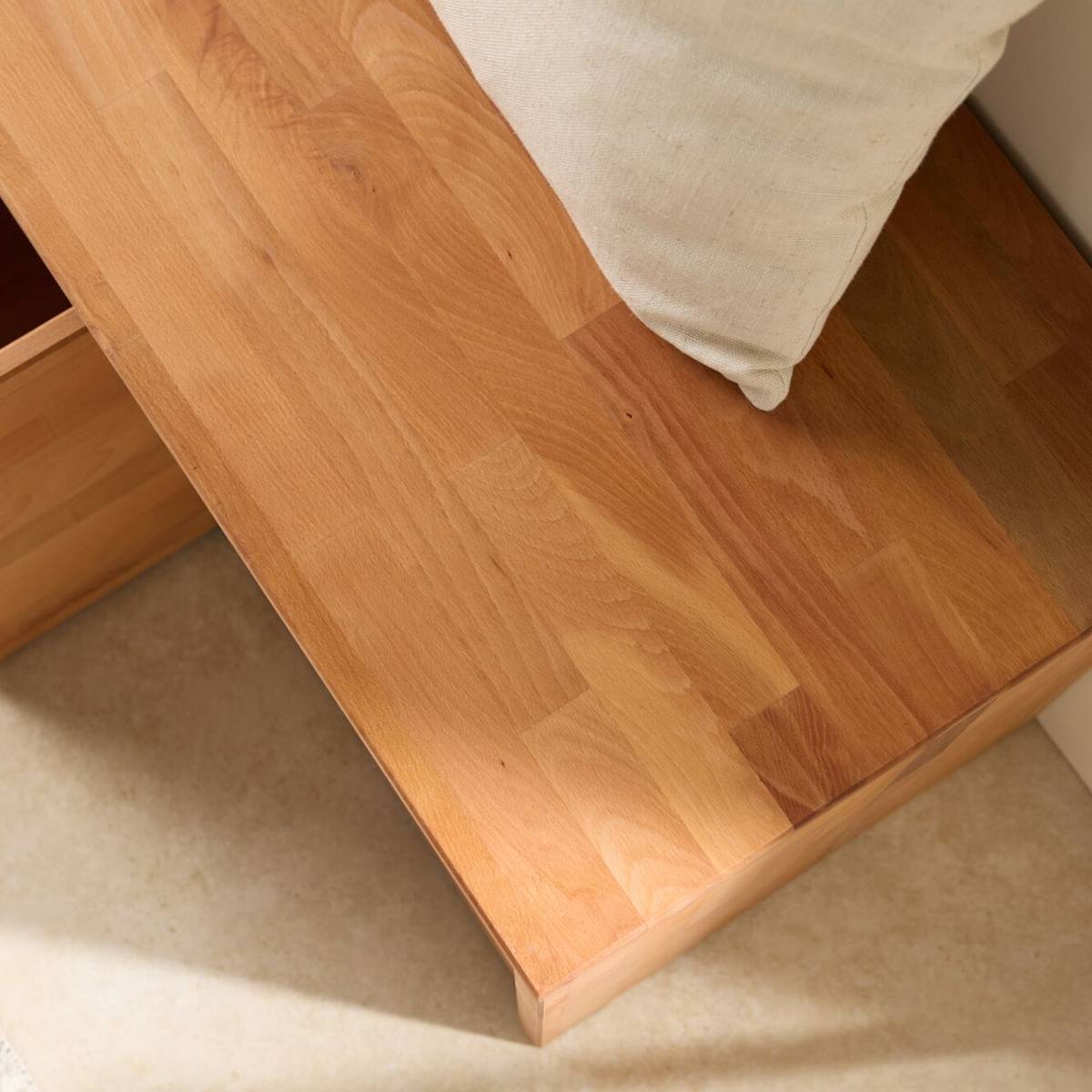 Banc bois massif 2 cubes de rangement Cyriel Banc bois massif 2 cubes de rangement Cyriel