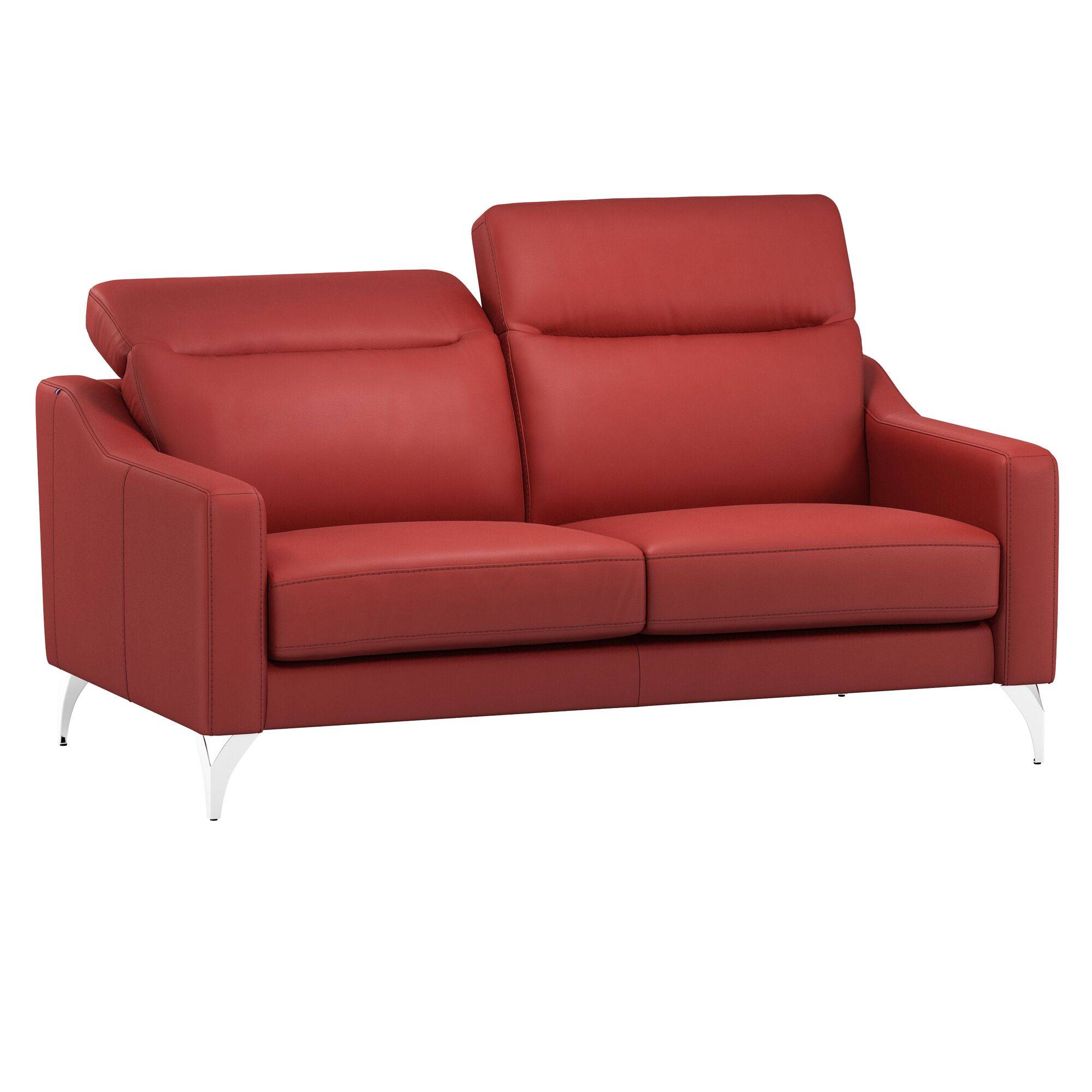 Canapé cuir têtières relevables Ben
