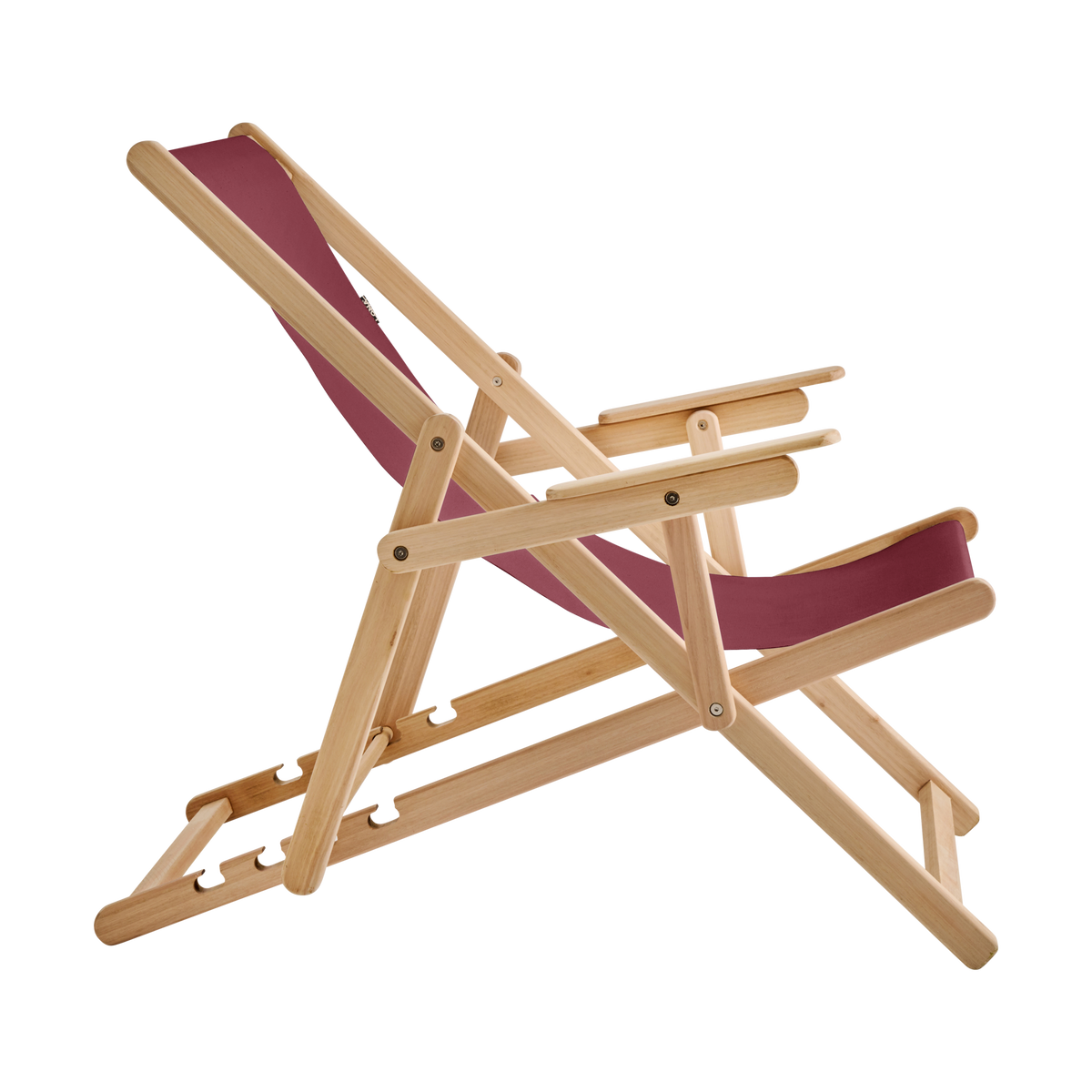 Chilienne Pliante avec Accoudoirs en Bois LONA Chilienne Pliante avec Accoudoirs en Bois LONA