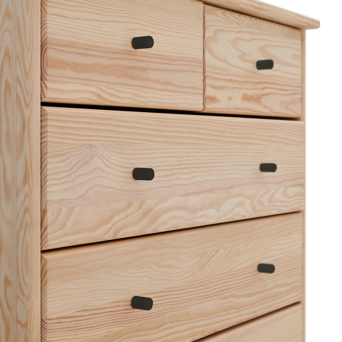 Commode bois massif 5 tiroirs Iris Commode bois massif 5 tiroirs Iris