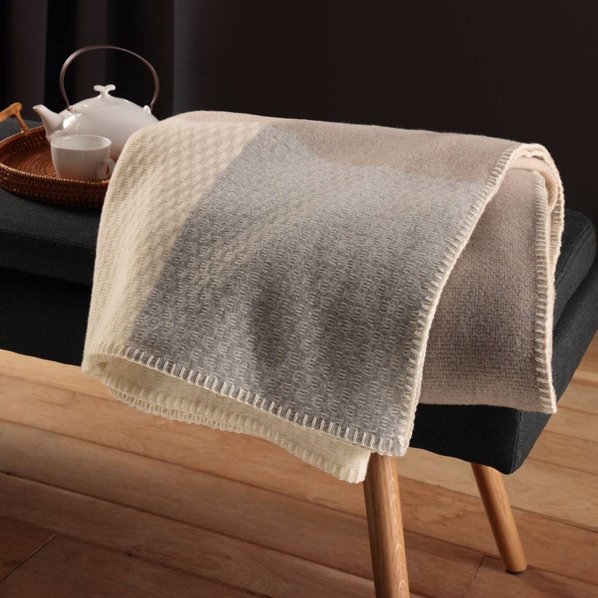 Plaid laine mérinos Béryl Plaid laine mérinos Béryl