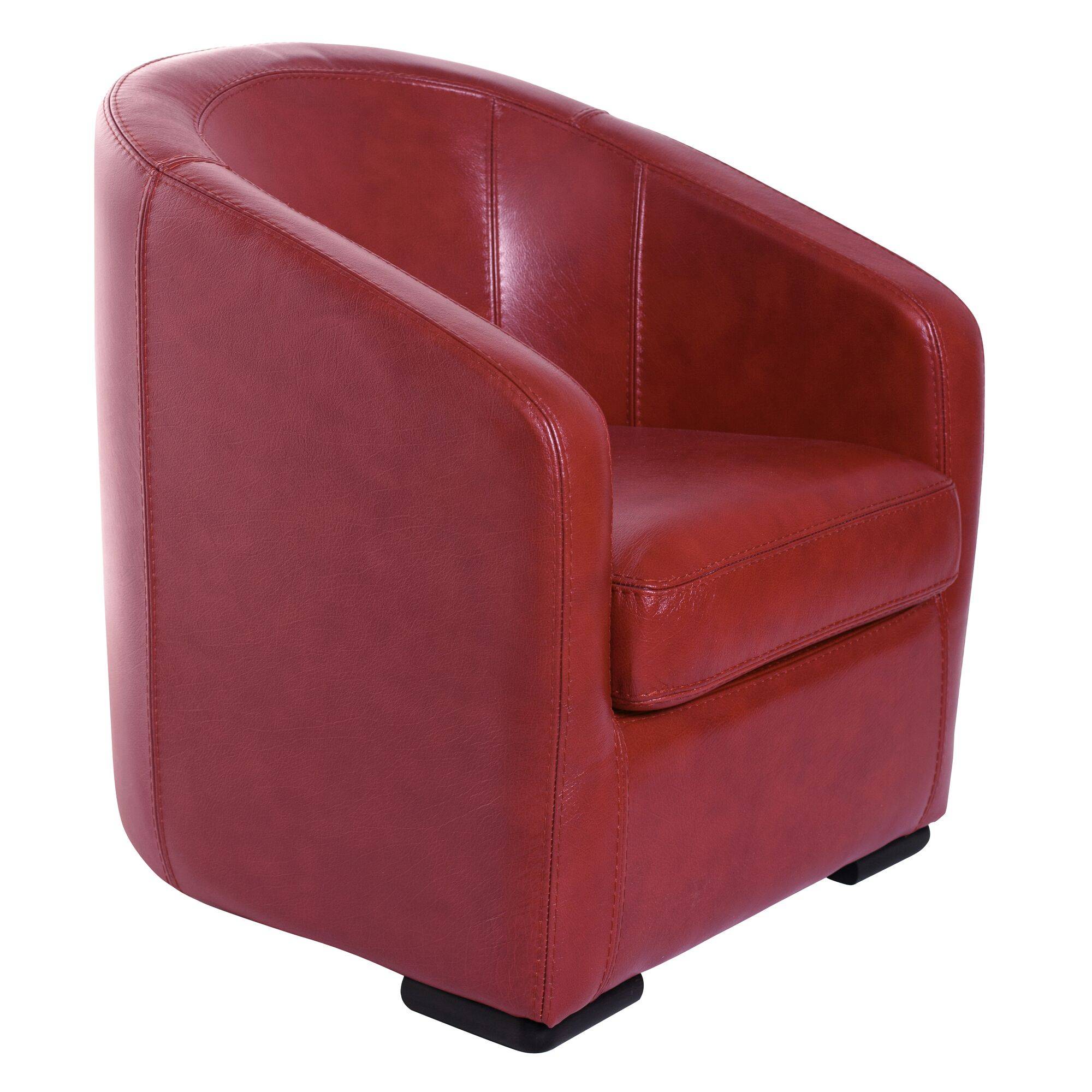 Fauteuil cabriolet cuir buffle Valentina
