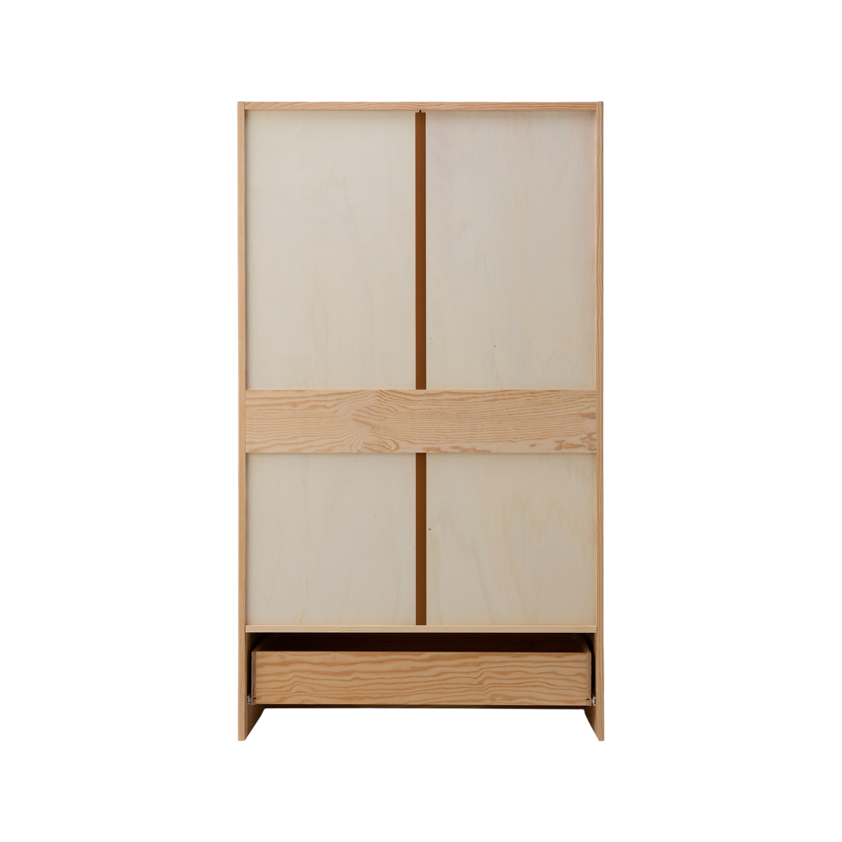 Armoire bois massif 2 portes 1 tiroir Iris Armoire bois massif 2 portes 1 tiroir Iris