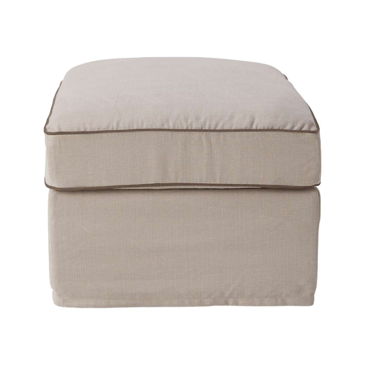 Pouf coton/lin déhoussable Margot Pouf coton/lin déhoussable Margot