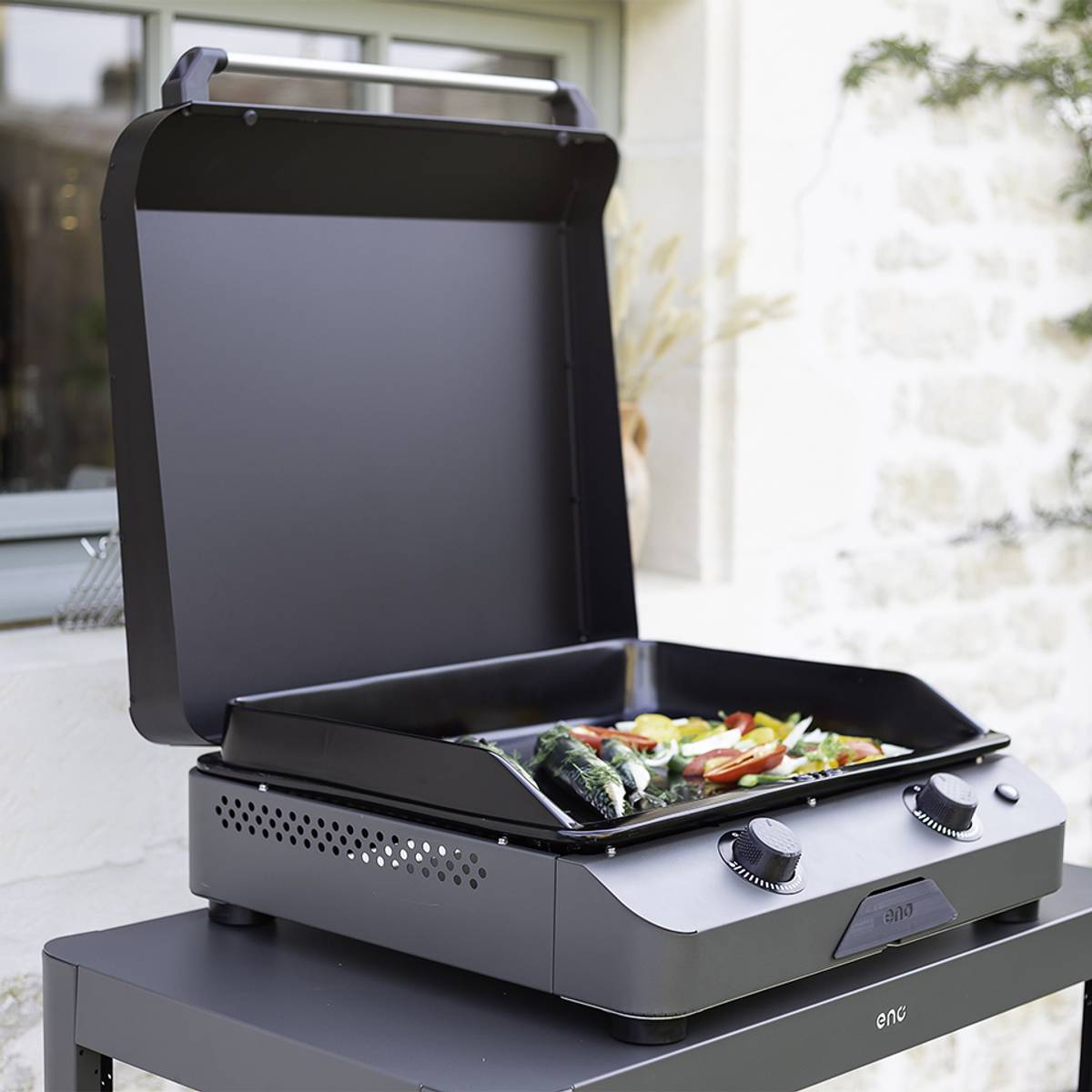 Couvercle Plancha Fusion 60 en Acier Noir Couvercle Plancha Fusion 60 en Acier Noir