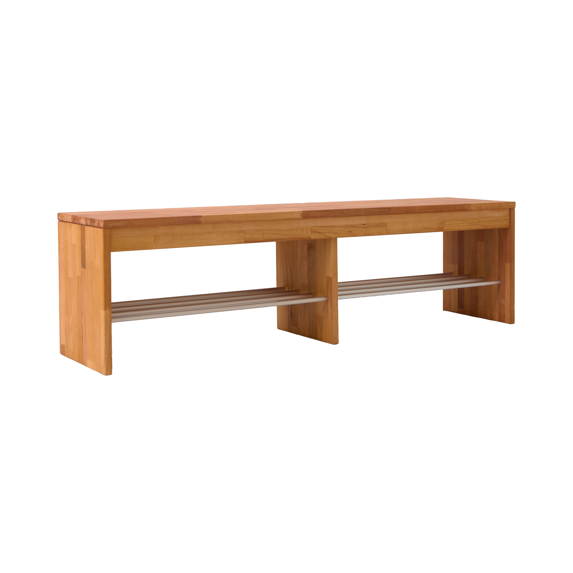 Banc à chaussures bois massif 3 places Cyriel