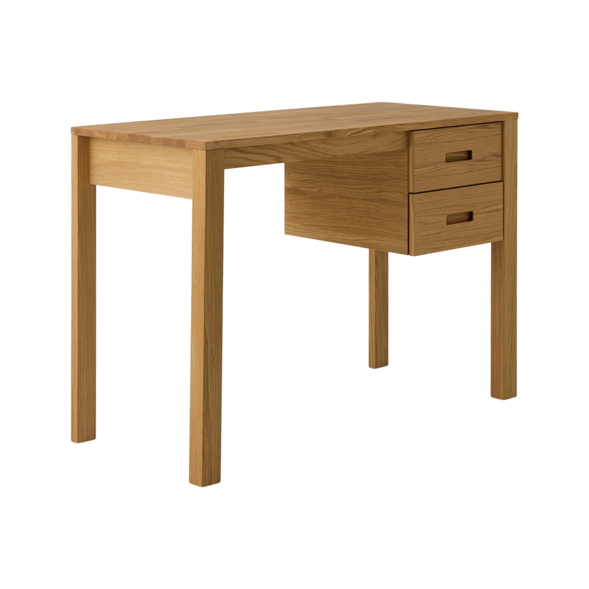 Bureau chêne massif 2 tiroirs Luminescence CAMIF Bureau chêne massif 2 tiroirs Luminescence CAMIF