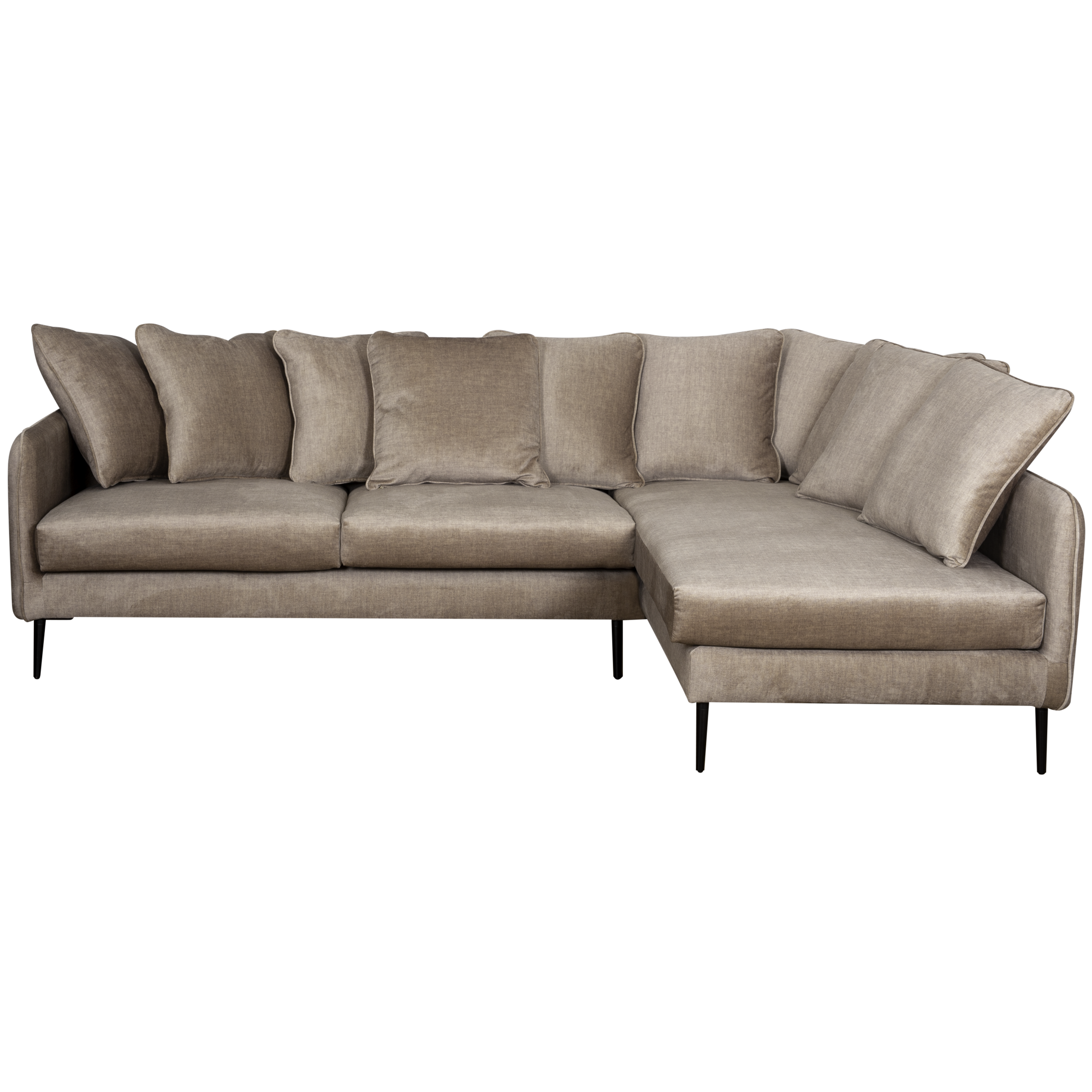 Canapé d'angle velours Olympe