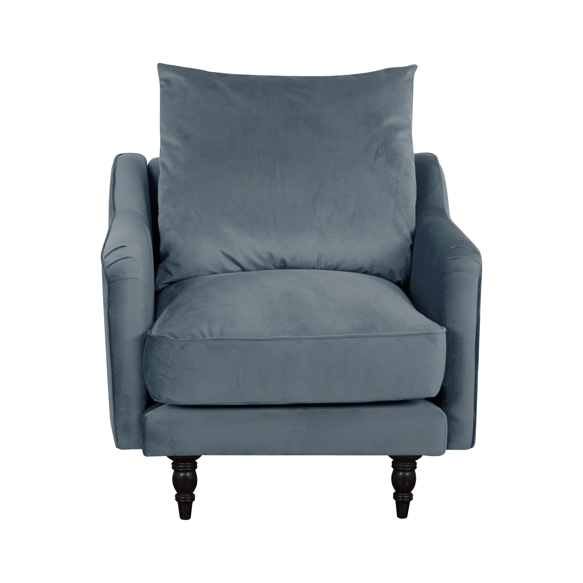 Fauteuil velours Olie