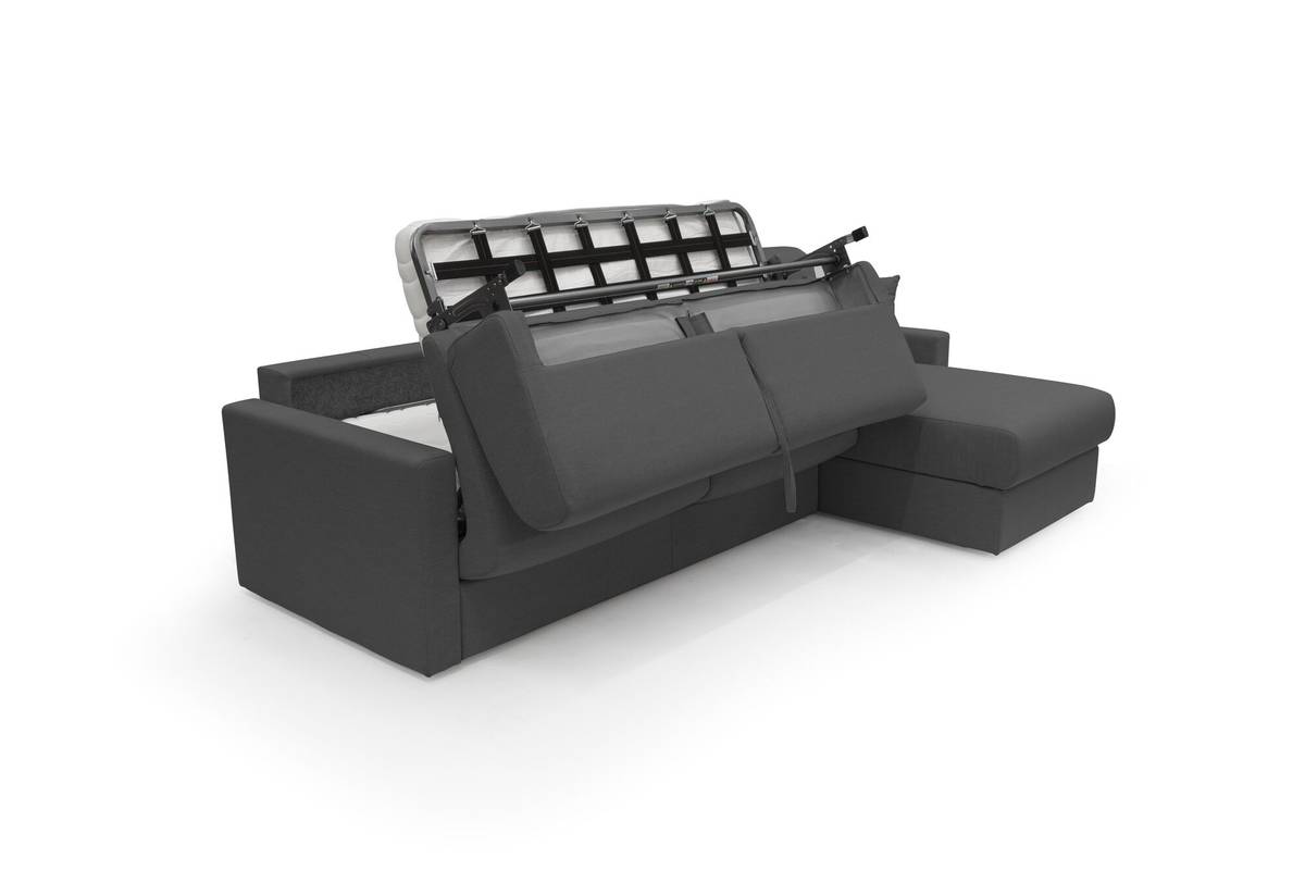 Canapé d'angle convertible et réversible tissu recyclé déhoussable Aubin Canapé d'angle convertible et réversible tissu recyclé déhoussable Aubin