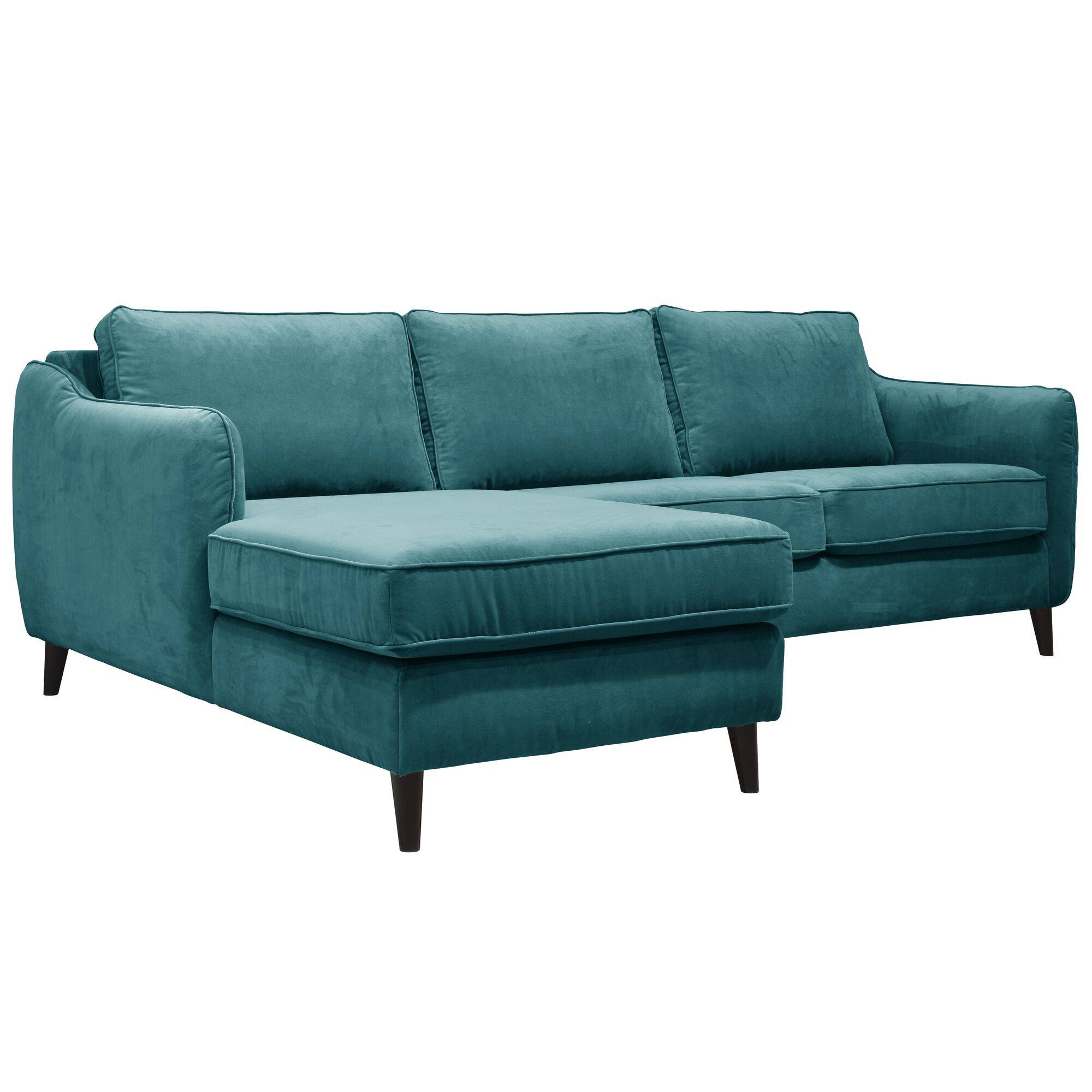 Canapé d'angle convertible velours Prince CAMIF