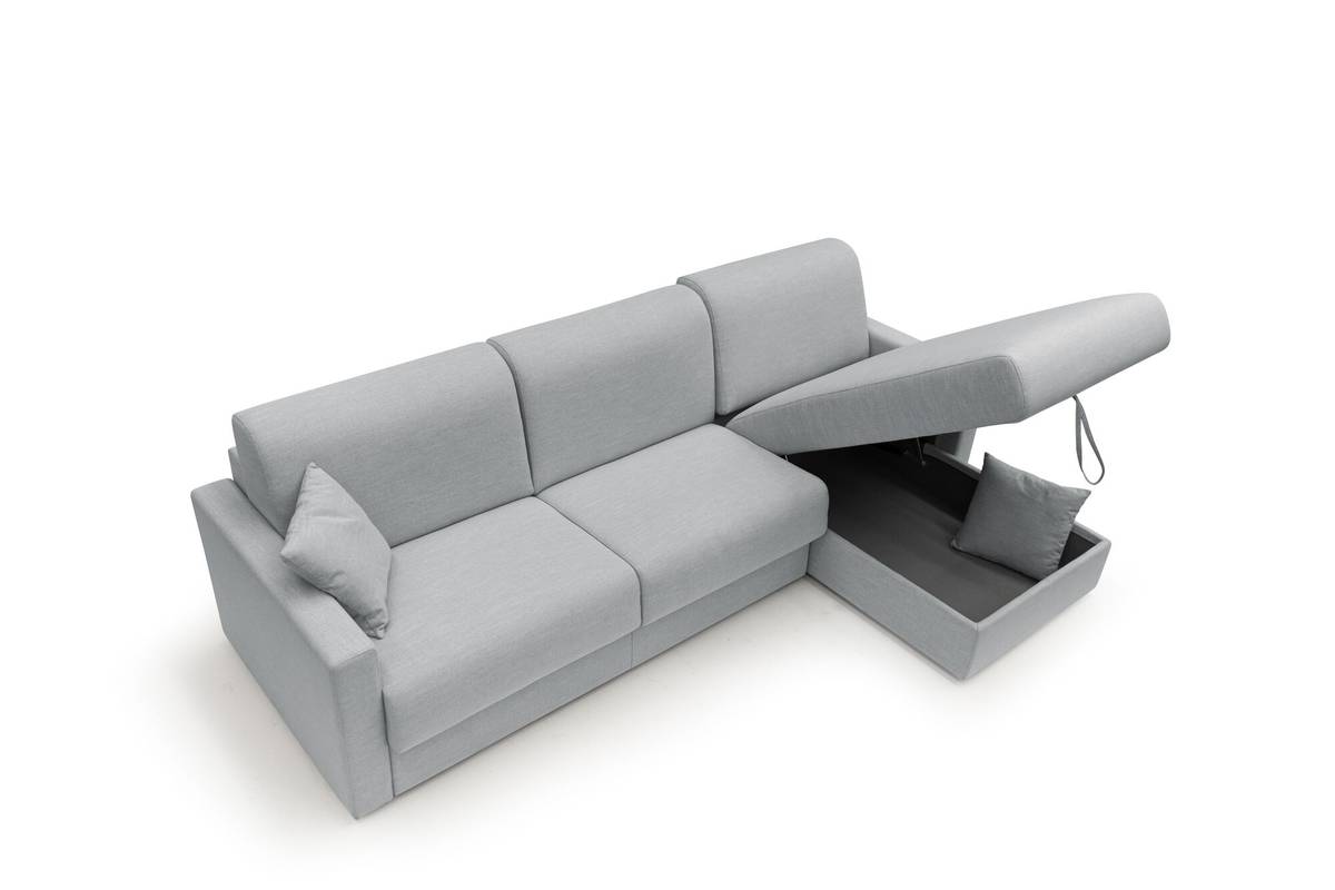 Canapé d'angle convertible et réversible tissu recyclé déhoussable Aubin Canapé d'angle convertible et réversible tissu recyclé déhoussable Aubin