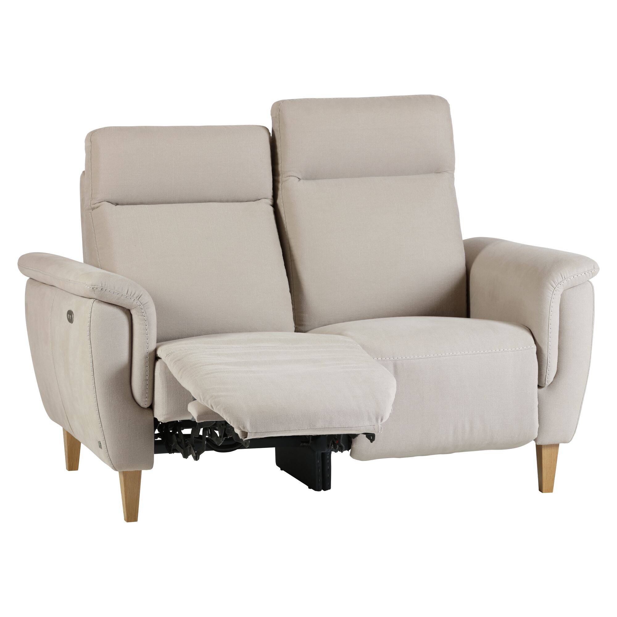 Canapé relax electrique coton lin Bergen