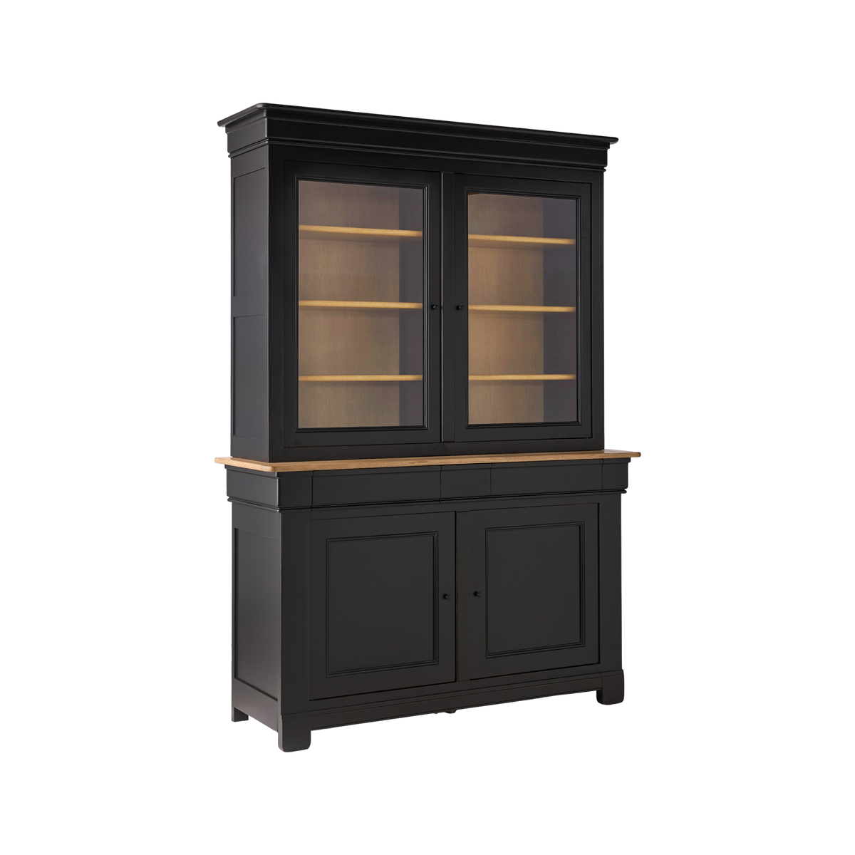 Buffet vaisselier bois massif 4 portes 3 tiroirs Embellie Buffet vaisselier bois massif 4 portes 3 tiroirs Embellie