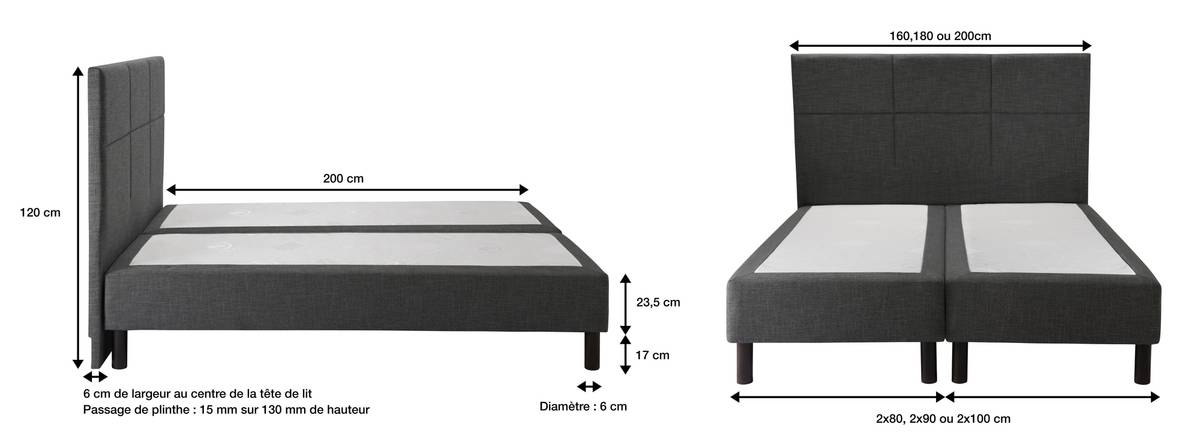 Ensemble 3 en 1 Boxspring Enchanteur Ensemble 3 en 1 Boxspring Enchanteur