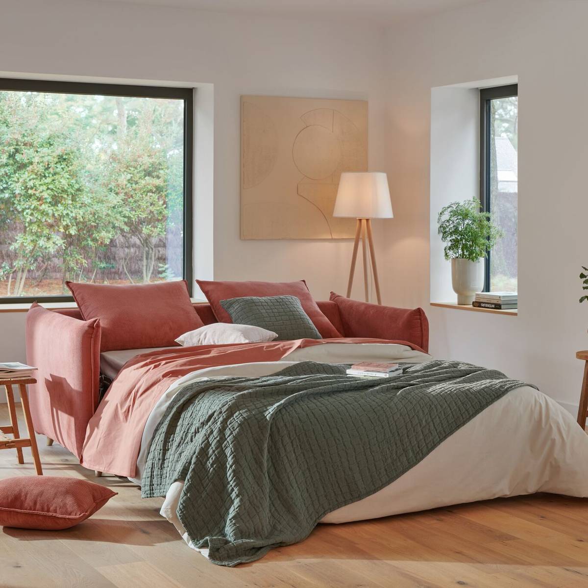 Canapé convertible velours côtelé Orion Canapé convertible velours côtelé Orion