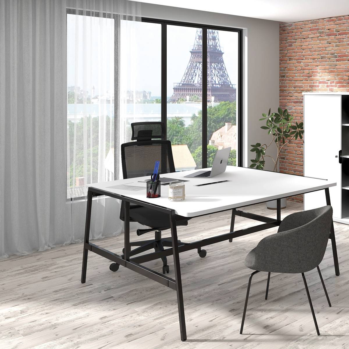 Table de réunion carrée Alto Table de réunion carrée Alto