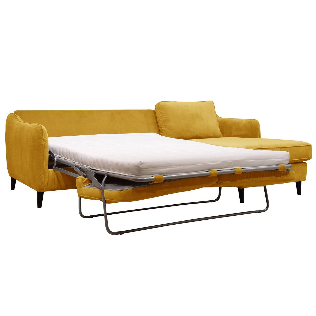 Canapé d'angle convertible velours Prince Canapé d'angle convertible velours Prince