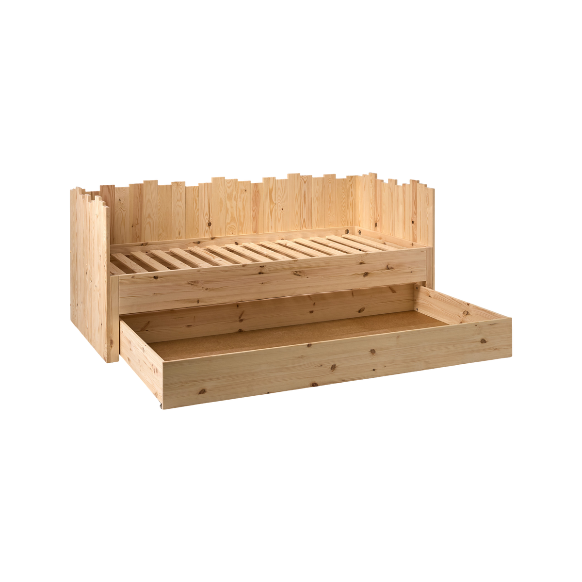 Lit enfant pin massif avec tiroir de rangement en option Étretat Lit enfant pin massif avec tiroir de rangement en option Étretat