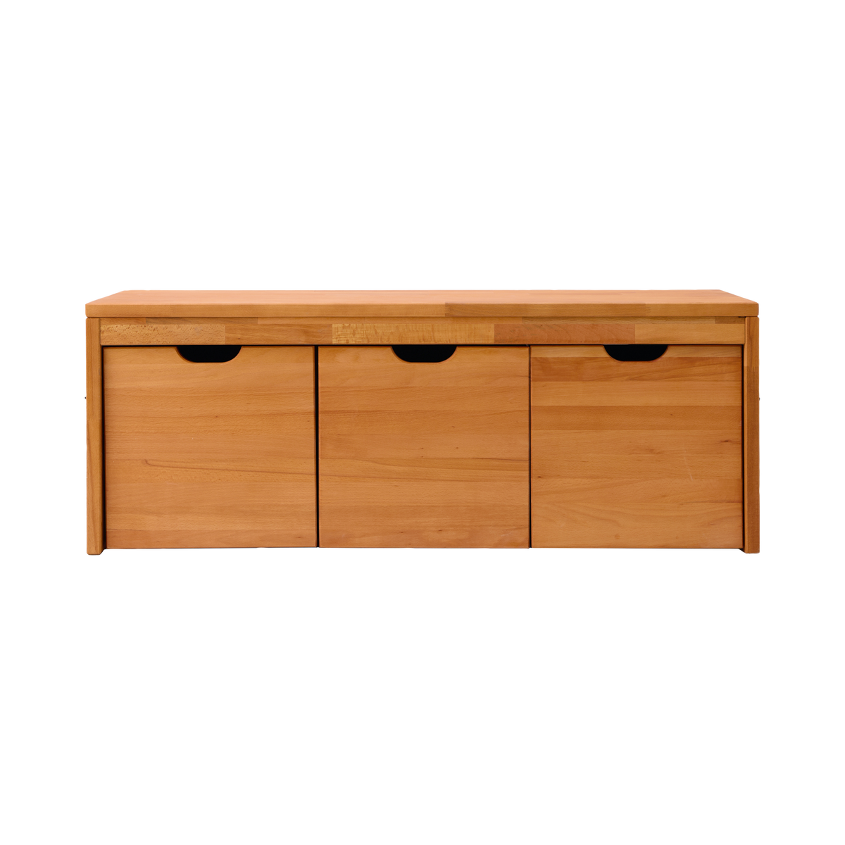 Banc bois massif 3 cubes de rangement Cyriel Banc bois massif 3 cubes de rangement Cyriel