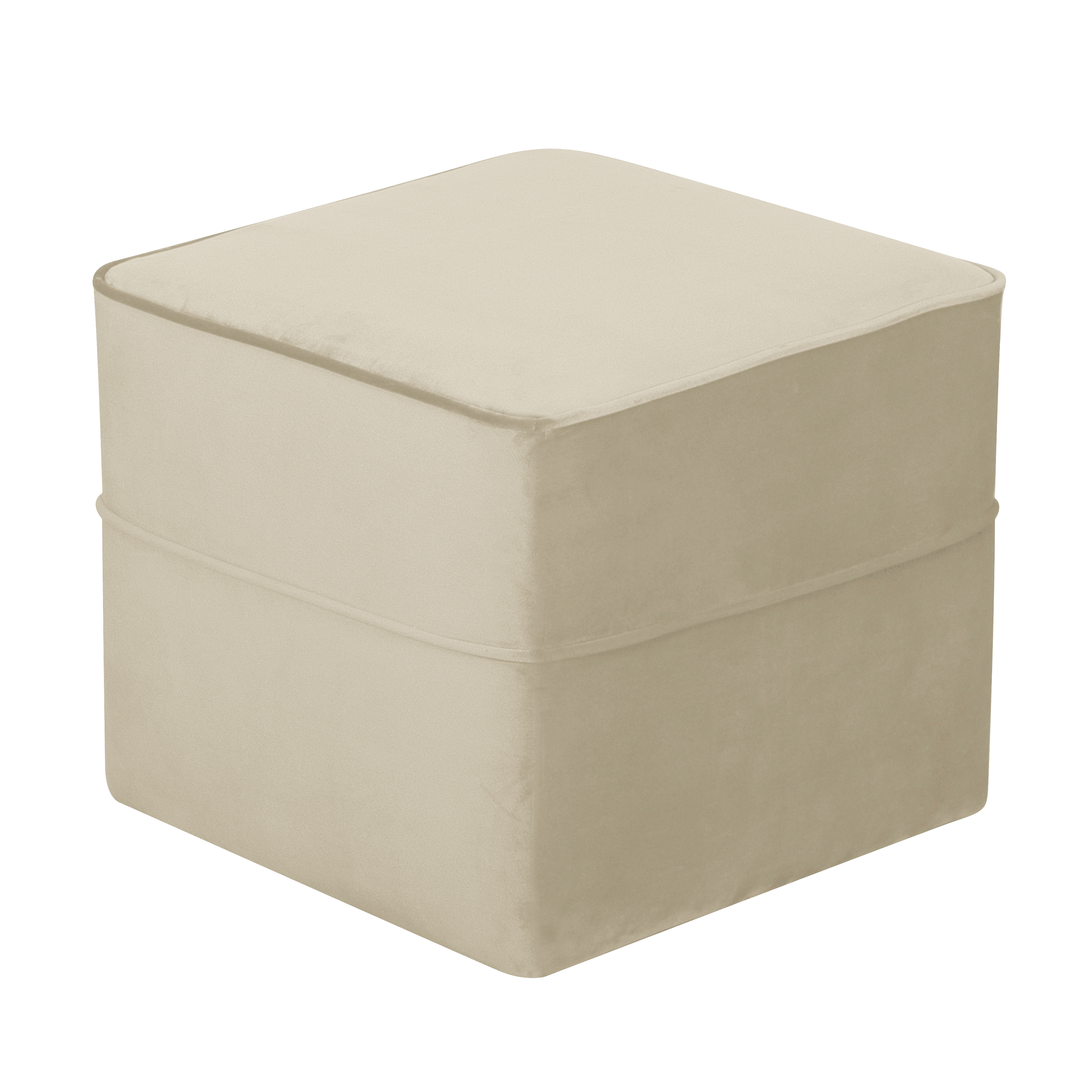 Pouf carré velours Oscar