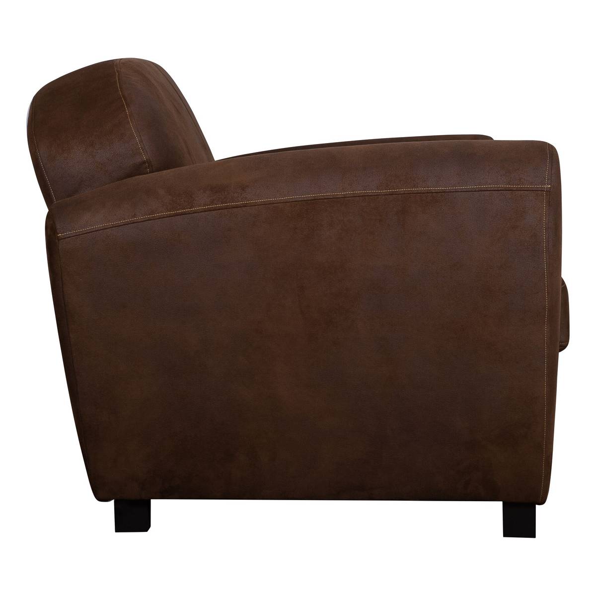 Canapé microfibre aspect cuir vieilli Owen Canapé microfibre aspect cuir vieilli Owen