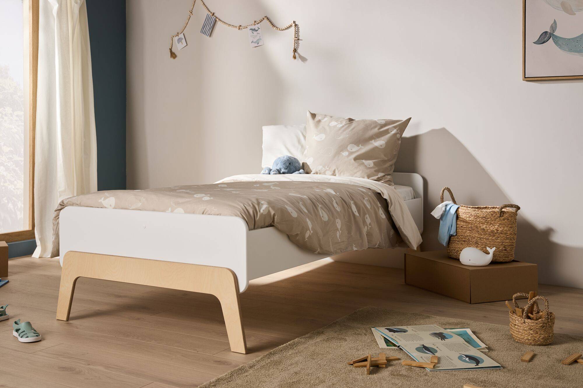 Parure de lit coton P'tite Baleine
