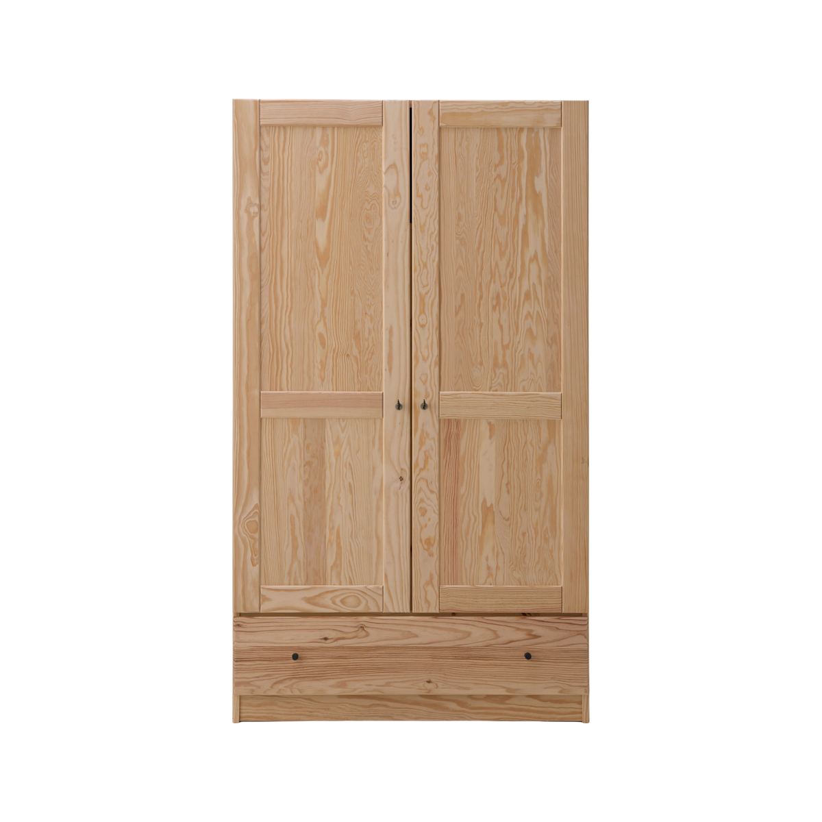 Armoire bois massif 2 portes 1 tiroir Iris Armoire bois massif 2 portes 1 tiroir Iris