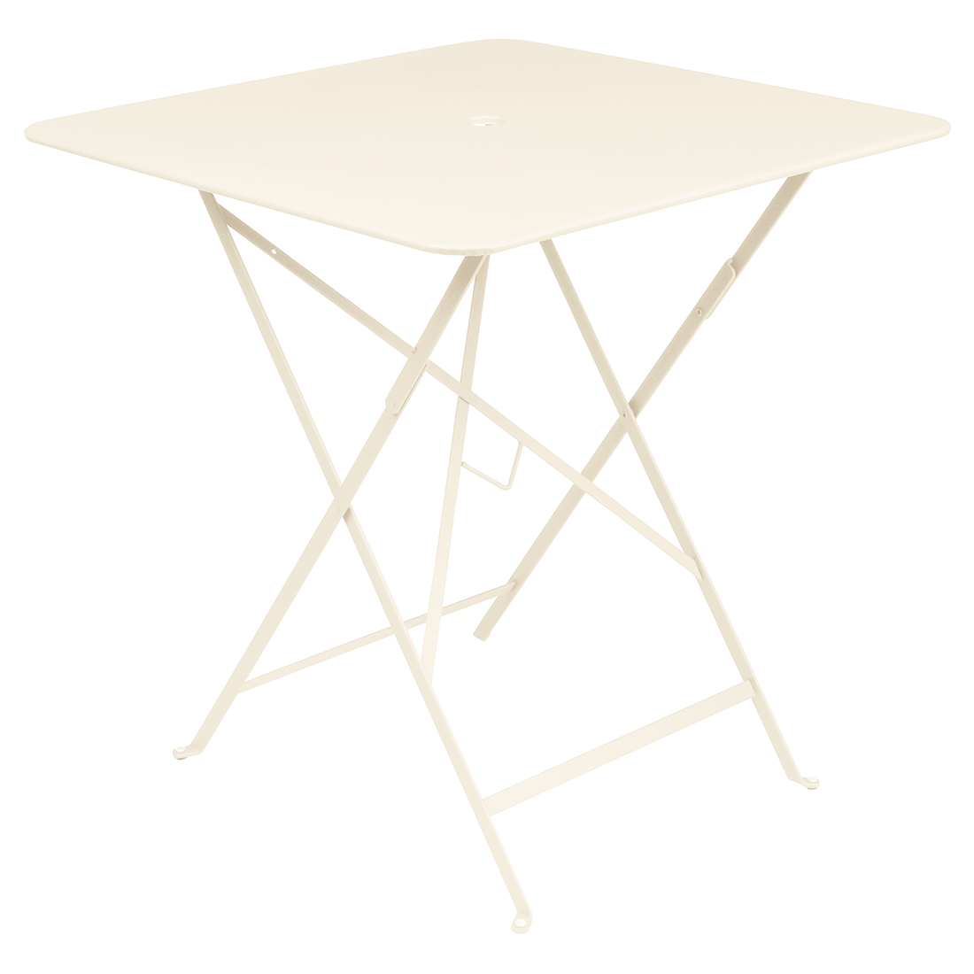 Table Carrée Pliante 71 x 71 cm Bistro en Acier