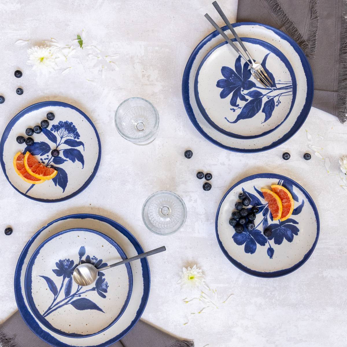 Lot de 6 Assiettes plates Sabline Campo Lot de 6 Assiettes plates Sabline Campo