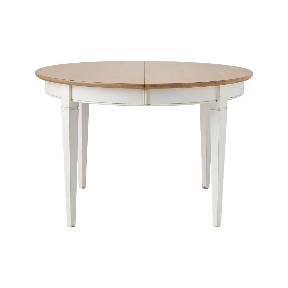 Table à manger ronde extensible bois massif 4 à 8 personnes Embellie Table à manger ronde extensible bois massif 4 à 8 personnes Embellie