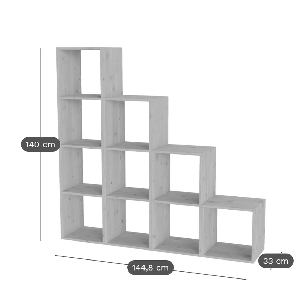 Etagère escalier bois massif grande version Elio Etagère escalier bois massif grande version Elio