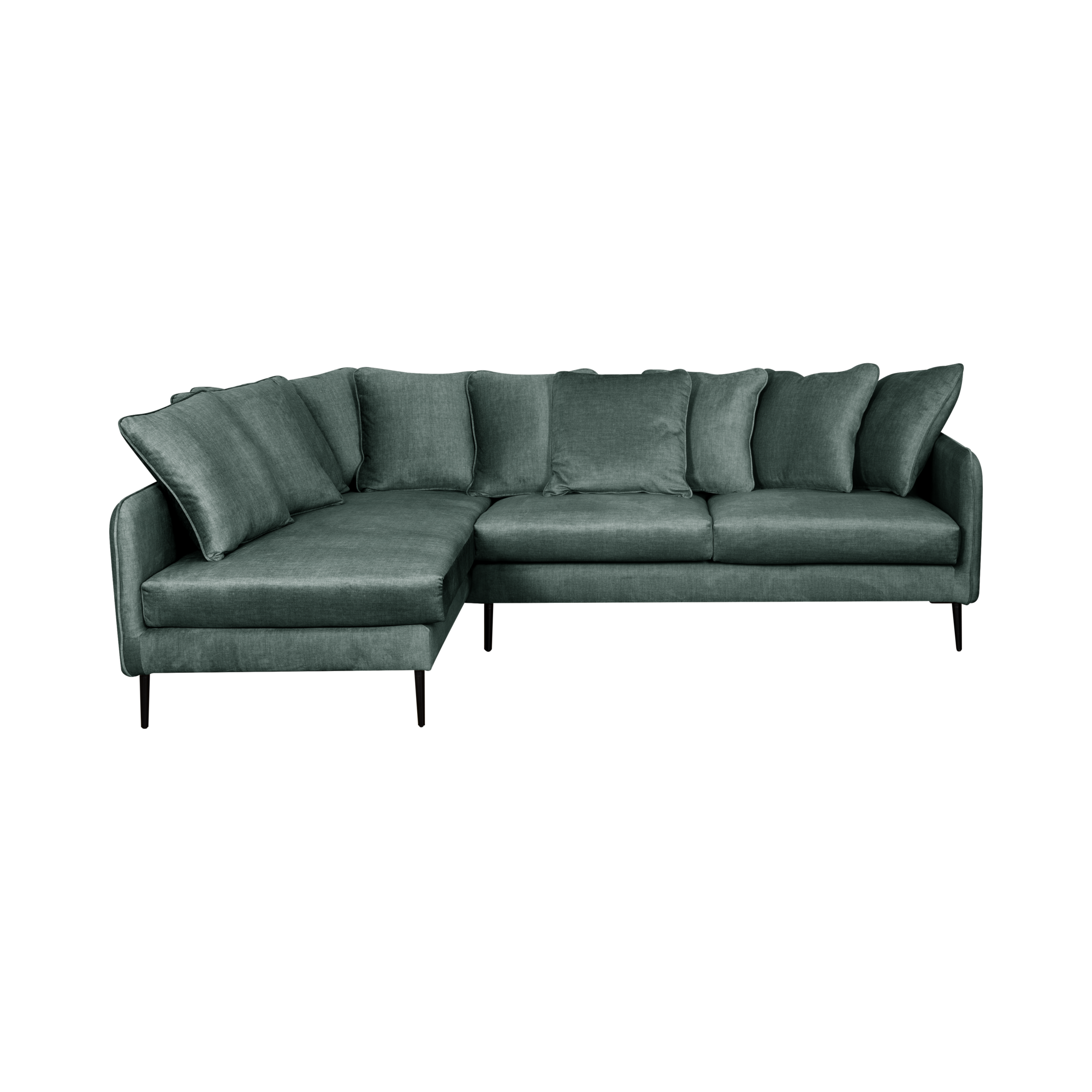 Canapé d'angle velours Olympe