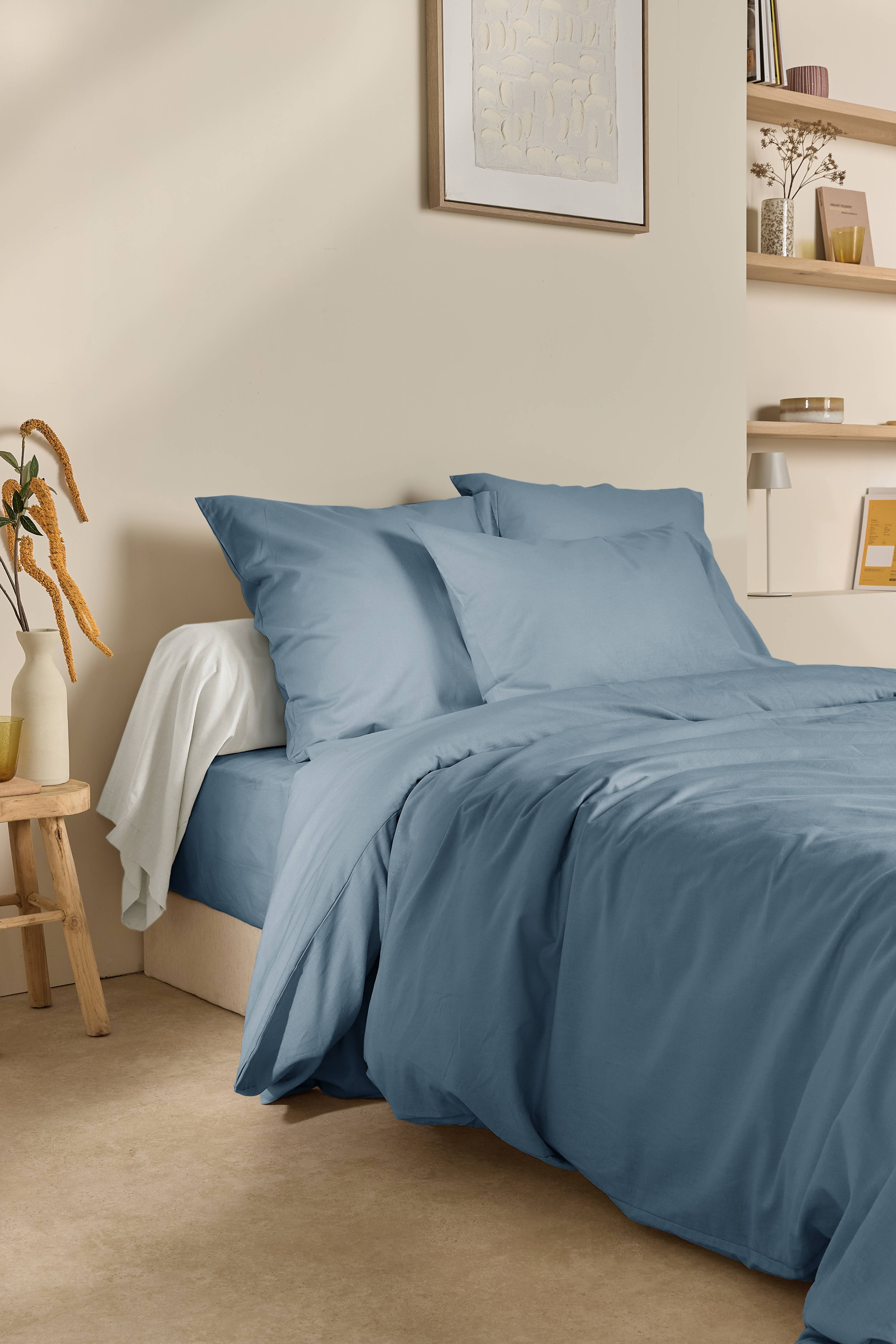 Drap housse coton lin Valentine