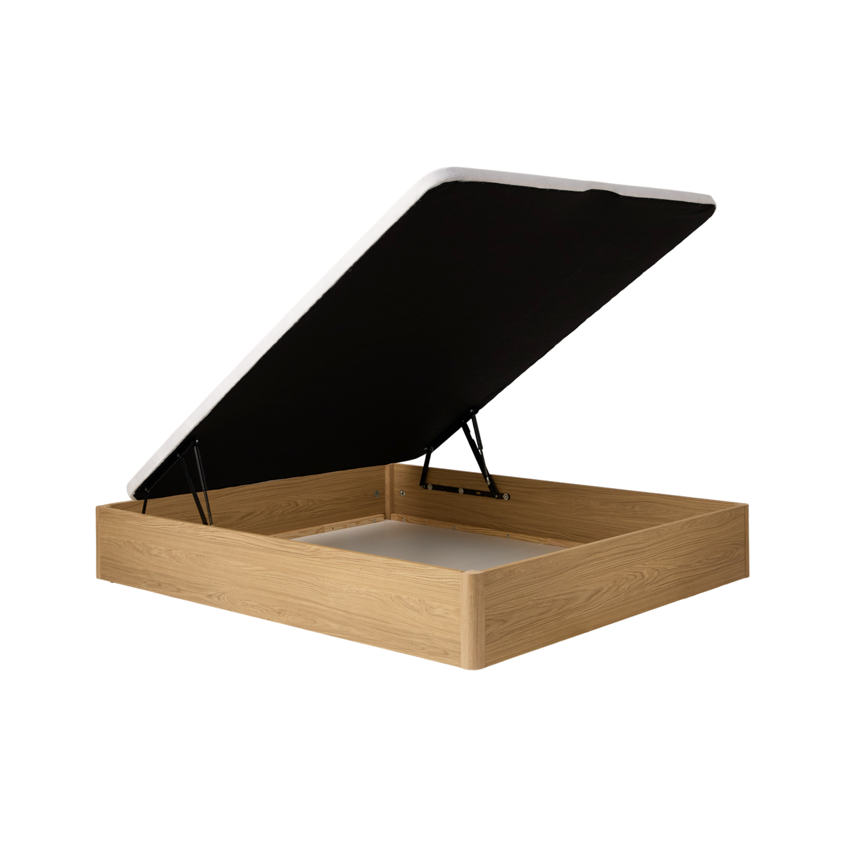 Lit coffre décor bois Simon Lit coffre décor bois Simon