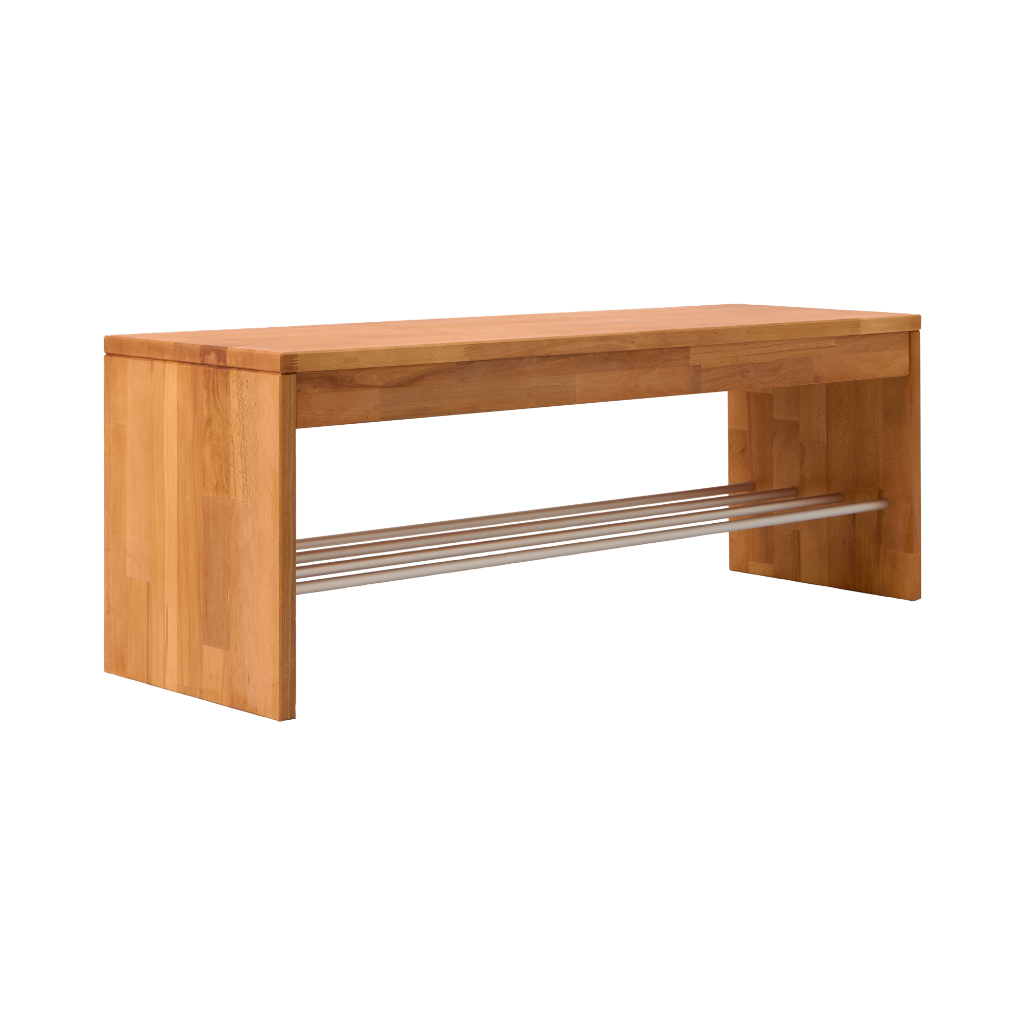 Banc à chaussures bois massif 2 places Cyriel