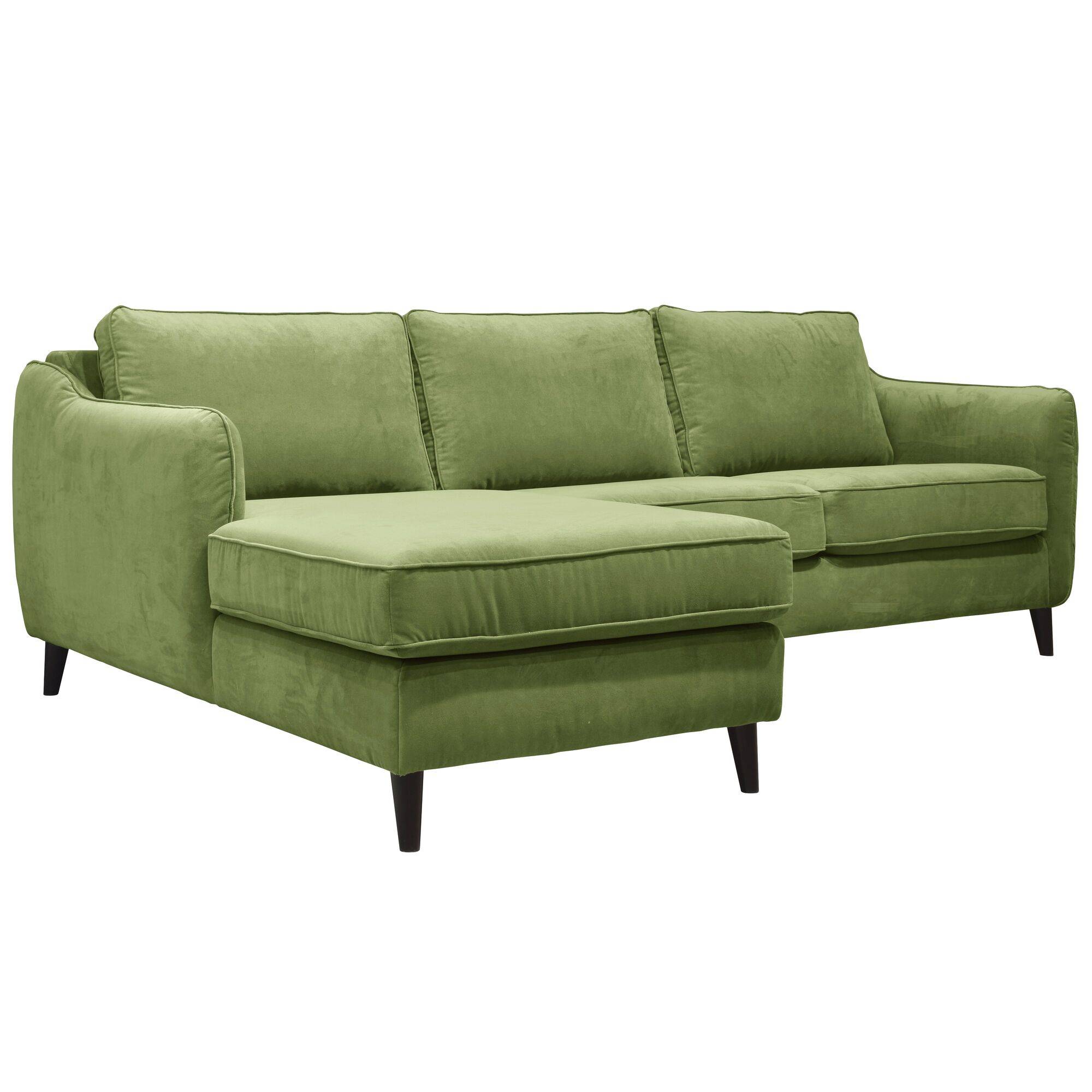 Canapé d'angle convertible velours Prince CAMIF