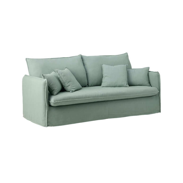 Canapé tissu effet lin Orphée Canapé tissu effet lin Orphée