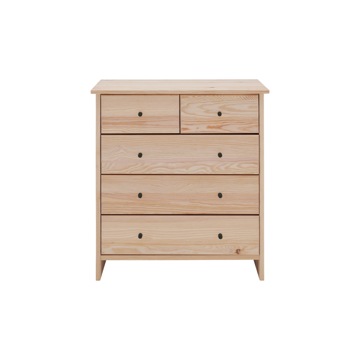 Commode bois massif 5 tiroirs Iris Commode bois massif 5 tiroirs Iris