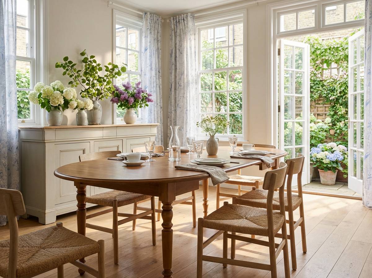 Table ronde à volets Ø 115 Léonnie, chêne - Image 1